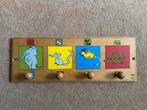 Leuke vintage houten kinderkapstok van Janbibejan, Ophalen of Verzenden, Hout, Wandkapstok, Minder dan 100 cm