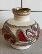 Vaas West Germany Strehla GDR 1421 genummerd vintage retro, Gebruikt, Overige kleuren, Aardewerk of Porselein, Ophalen of Verzenden