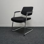 16x Vergaderstoelen | Zwart | Chroom | Stapelbaar, Huis en Inrichting, Stoelen, Gebruikt, -, Zwart, -