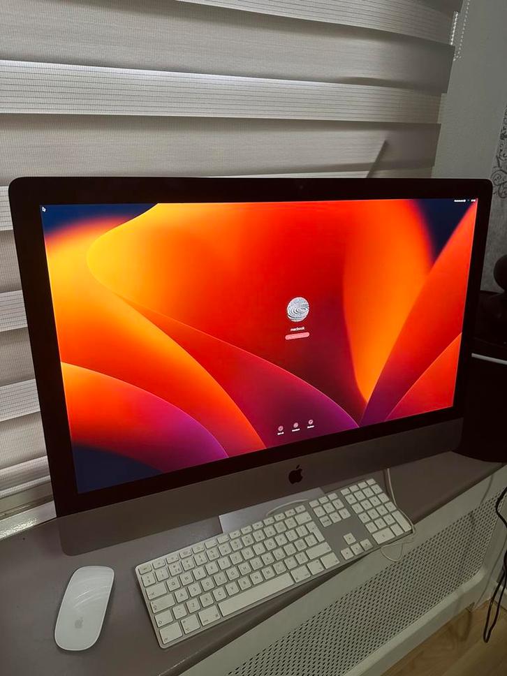 Prachtige iMac Retina 5K 27-inch uit eind 2017 /begin 2018, Computers en Software, Apple Desktops, Zo goed als nieuw, iMac, 3 tot 4 Ghz