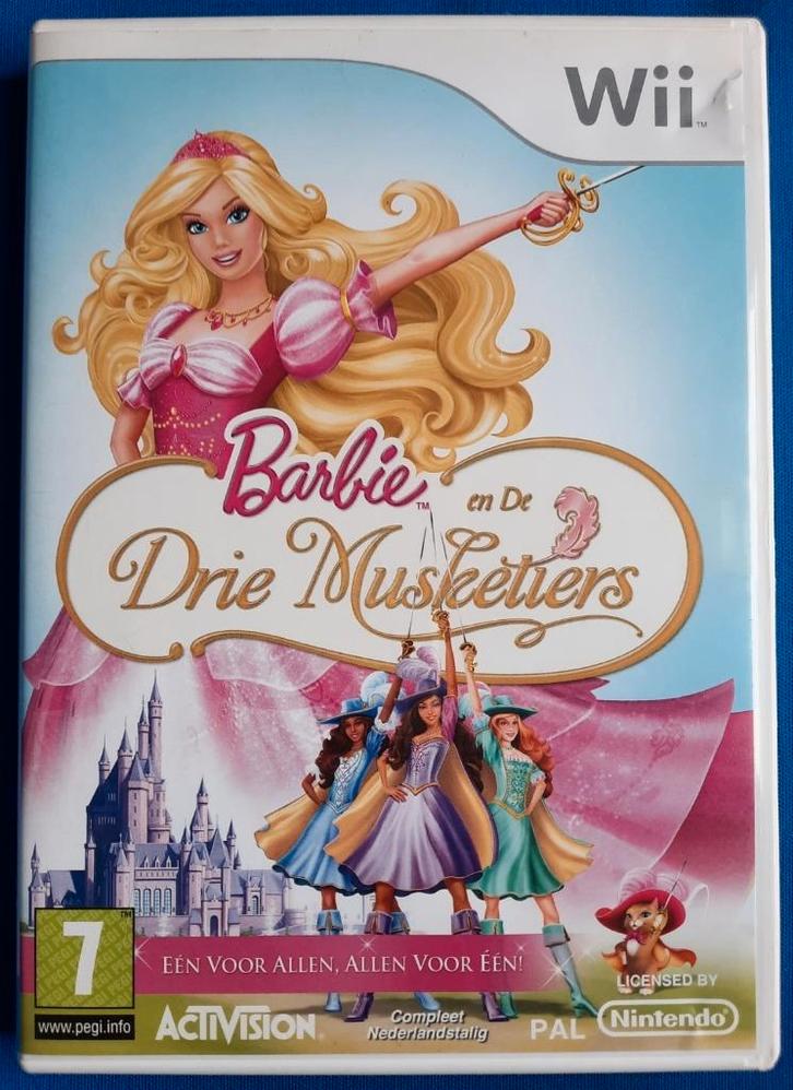 Barbie en de Drie Musketiers, Spelcomputers en Games, Games | Nintendo Wii, Gebruikt, Overige genres, 1 speler, Vanaf 7 jaar, Ophalen of Verzenden