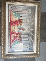 schilderij Het Laatste Avondmaal handgeschilderde  op glas, Ophalen of Verzenden
