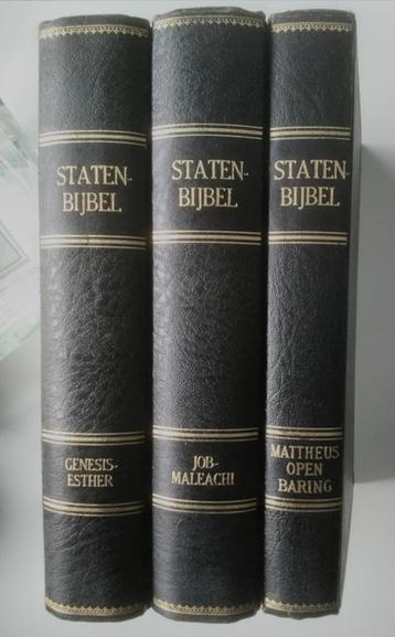 STATENBIJBEL, in 3 delen, rijk voorzien van kanttekeningen beschikbaar voor biedingen