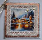 Winterse kaart met dorpje, Ophalen of Verzenden, Zo goed als nieuw, Overige thema's