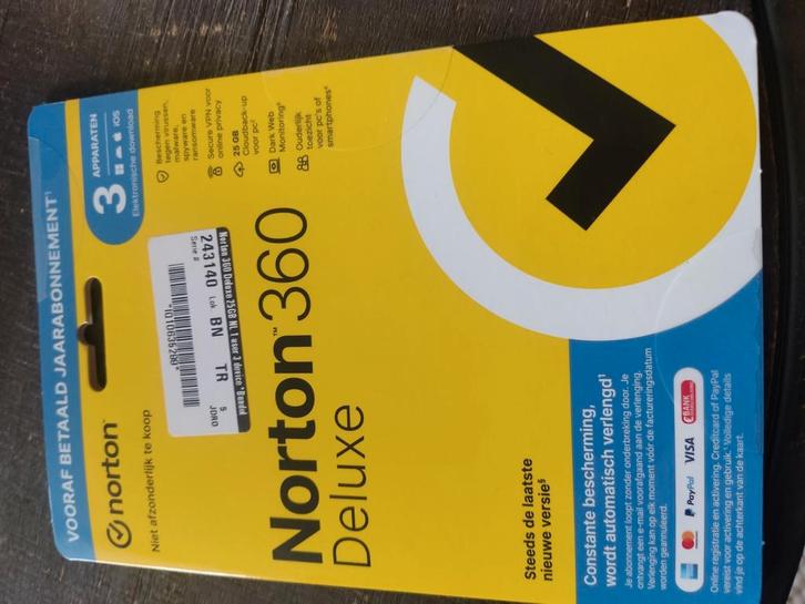 Norton360 deluxe, Computers en Software, Antivirus- en Beveiligingssoftware, Nieuw, Ophalen