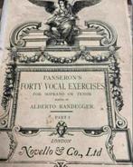 Panserons veertig Vocale sopraan & tenor Oud notenboek 1924, Ophalen of Verzenden, Gebruikt