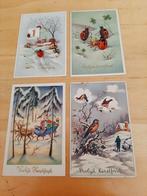 12 oude ansichtkaarten, vnl Vrolijk Kerstfeest, Verzenden, Voor 1920