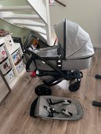 Nette en complete grijze Joolz Geo 2 met zwart frame, Kinderen en Baby's, Kinderwagens en Combinaties, Gebruikt, Verstelbare duwstang