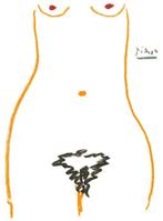 Picasso (1881)Kleur Lithografie "Gompositie Cela" Ges Gen, Ophalen of Verzenden