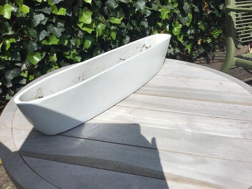 Lange smalle bloempot, Tuin en Terras, Bloempotten, Gebruikt, Aardewerk, Binnen, Minder dan 25 cm, Overige vormen, Ophalen