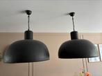 2 mooie zwarte hanglampen, Ophalen, Zo goed als nieuw, Metaal, 75 cm of meer