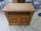 Massief blank eiken patine TV meubel, Ophalen, Gebruikt, Eikenhout, 50 tot 100 cm