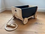 PlanToys houten trekwagen, zo goed als nieuw, Kinderen en Baby's, Speelgoed | Houten speelgoed, Ophalen of Verzenden, Zo goed als nieuw
