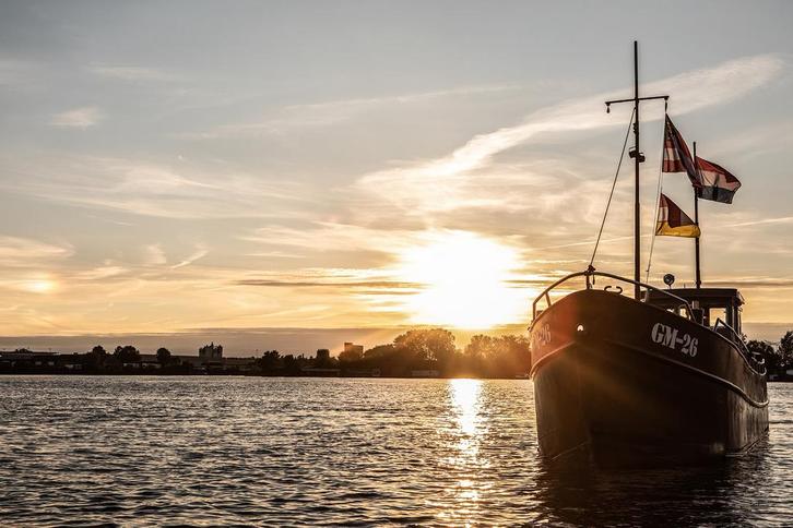Ijsselmeerkotter woonschip 14,10 m, Watersport en Boten, Motorboten en Motorjachten, Staal, 12 meter of meer, Diesel, Binnenboordmotor