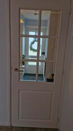 Binnendeur met geslepen glas - 77x197 cm, Ophalen, Gebruikt, Minder dan 80 cm, Binnendeur