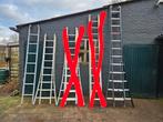 Ladders 1x8, 2x10, 2x12 enz Rhino safeclamp, Doe-het-zelf en Verbouw, Ladders en Trappen, Ladder, Gebruikt, Ophalen