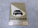 Vraagbaak Opel Kadett E-serie dieselmodellen, Ophalen of Verzenden