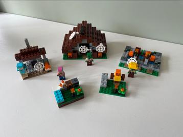 Lego Minecraft 21190 het verlaten dorp beschikbaar voor biedingen