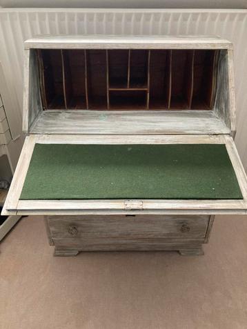 Secretaire- kastje stonewashed beschikbaar voor biedingen