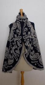 Apart donkerblauw/grijs 100% wol trui/vest/gilet! L/XL, Verzenden, Zo goed als nieuw, Maat 42/44 (L), Blauw