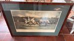 Polo prent in mahogony lijst, Antiek en Kunst, Ophalen