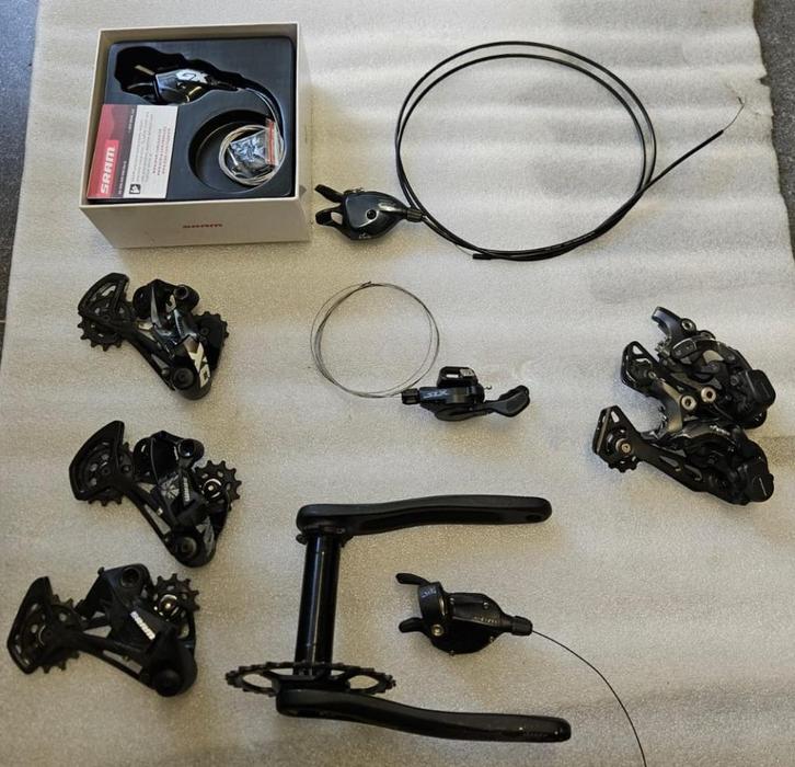 11 & 12 speed Sram en Shimano mtb onderdelen, Fietsen en Brommers, Fietsonderdelen, Gebruikt, Mountainbike, Derailleur of Ketting