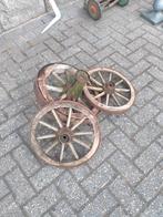 Oude wagenwielen drie stuks, Ophalen, Gebruikt, Elektromotor