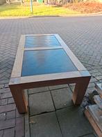 Salontafel met granieten blad + optie eettafel, Ophalen, Gebruikt, Overige houtsoorten, Modern