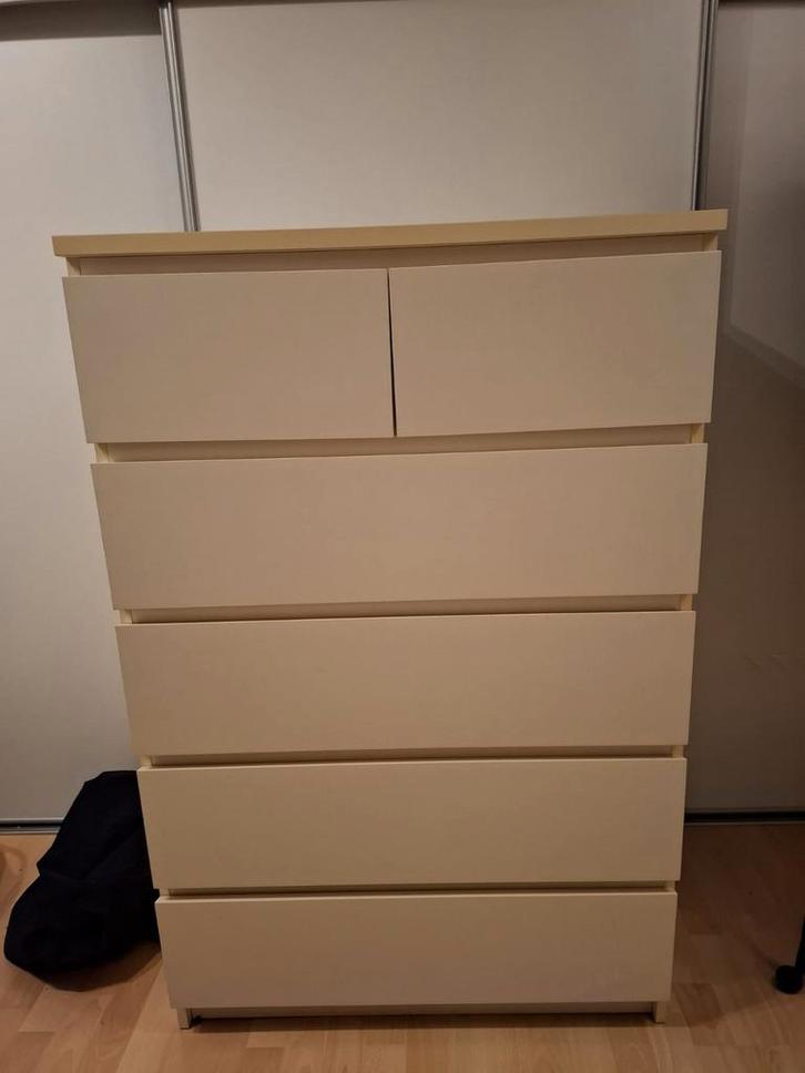 Malm ladekast Ikea, Huis en Inrichting, Kasten | Ladekasten, Gebruikt, 100 tot 150 cm, 50 tot 100 cm, 25 tot 50 cm, Overige houtsoorten
