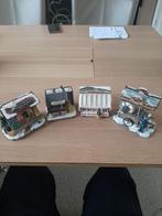 Kerstdorp kraampjes set miniatuur, Ophalen of Verzenden