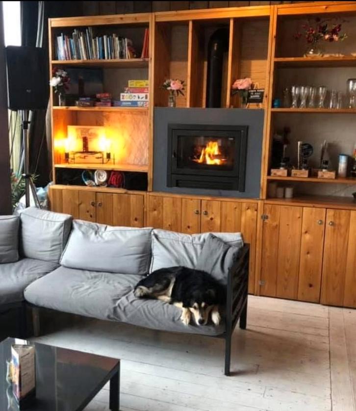 Inbouwkachel, Huis en Inrichting, Haarden, Gebruikt, Houthaard, Ophalen