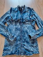 Mooie spijkerblouse van Est' Seven maat S/36!, Blauw, Ophalen of Verzenden, Zo goed als nieuw, Maat 36 (S)