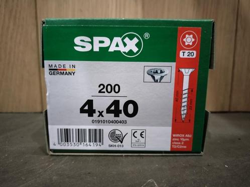 Aanbieding doos 2000 stuks spax schroeven 4x40 gegalv., Doe-het-zelf en Verbouw, IJzerwaren en Bevestigingsmiddelen, Nieuw, Schroeven
