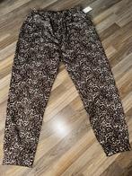 Panterprint broek baggy bruin 48 50 52 54, Kleding | Dames, Grote Maten, Verzenden, Nieuw, Bruin, Broek of Spijkerbroek