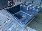 Spoelbak, Ophalen, Minder dan 50 cm, Gebruikt, Zwart