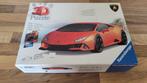 3D puzzel Lamborghini Huracán EVO - 140 stukjes, Ophalen of Verzenden, Minder dan 500 stukjes, Gebruikt, Rubik's of 3D-puzzel