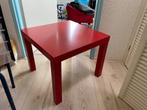 IKEA Lack tafel, Rood, Huis en Inrichting, Tafels | Bijzettafels, Gebruikt, 45 tot 60 cm, Minder dan 55 cm, Hout