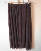 Driekwart rok met print, Maat 38/40 (M), Bruin, Ophalen of Verzenden, Zo goed als nieuw