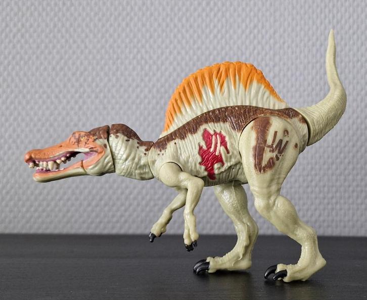 Jurassic World Dino Bashers & Biters Spinosaurus, Kinderen en Baby's, Speelgoed | Actiefiguren, Gebruikt, Ophalen of Verzenden