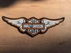 Harley Davidson emaille reclamebord, Verzamelen, Ophalen of Verzenden, Zo goed als nieuw, Reclamebord