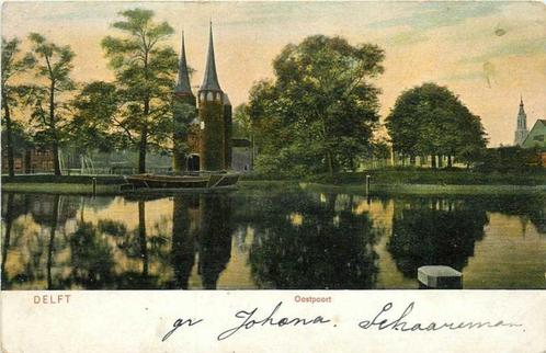 (300-384-029) Delft Oostpoort, Verzamelen, Ansichtkaarten | Nederland, Zuid-Holland, Verzenden