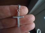 mooi echt zilveren kruisje glas model gemerkt, Sieraden, Tassen en Uiterlijk, Kettinghangers, Ophalen of Verzenden, Zo goed als nieuw