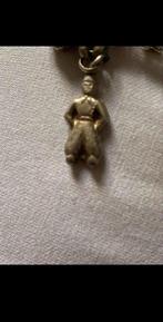 Zilveren bedel kettinghanger boertje op klompen bedelarmband, Ophalen of Verzenden, Zilver