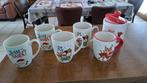 5 Kerstmokken + snoeppot, Diversen, Kerst, Ophalen, Zo goed als nieuw