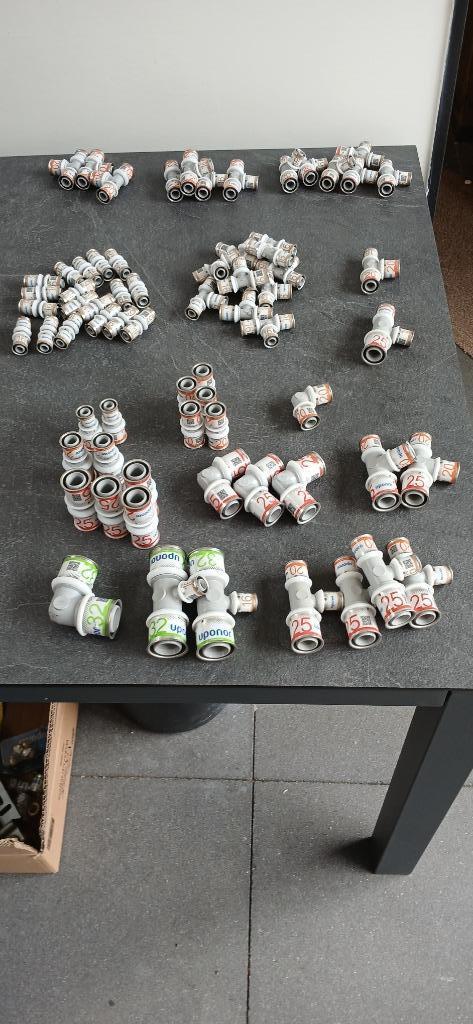 Uponor composiet persfittingen perskoppelingen cv koppeling, Doe-het-zelf en Verbouw, Buizen en Afvoer, Nieuw, Overige typen, Overige materialen