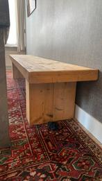 Stevige houten zitbank, Antiek en Kunst, Ophalen