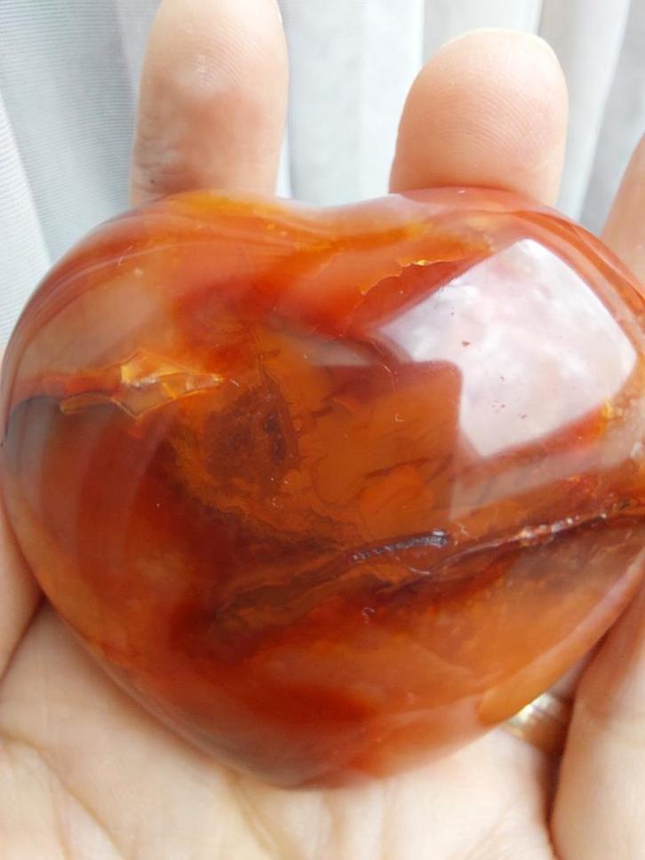 Carneool Hart, Sieraden, Tassen en Uiterlijk, Edelstenen, Nieuw, Ophalen of Verzenden