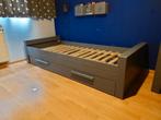 Stoer bed van Woood. Type Dennis., Ophalen, 85 tot 100 cm, Gebruikt, Lattenbodem