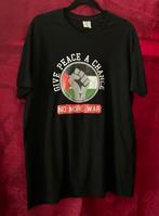 ZWART T-SHIRT “GIVE PEACE A CHANCE /NO MORE WAR”, Verzenden, Nieuw, Zwart, BEC COLECTION