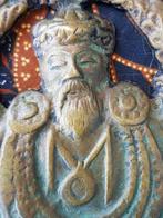 Zeldzaam antiek Mandarijn kleppermannetje uit Engeland., Antiek en Kunst, Antiek | Koper en Brons, Ophalen of Verzenden, Koper